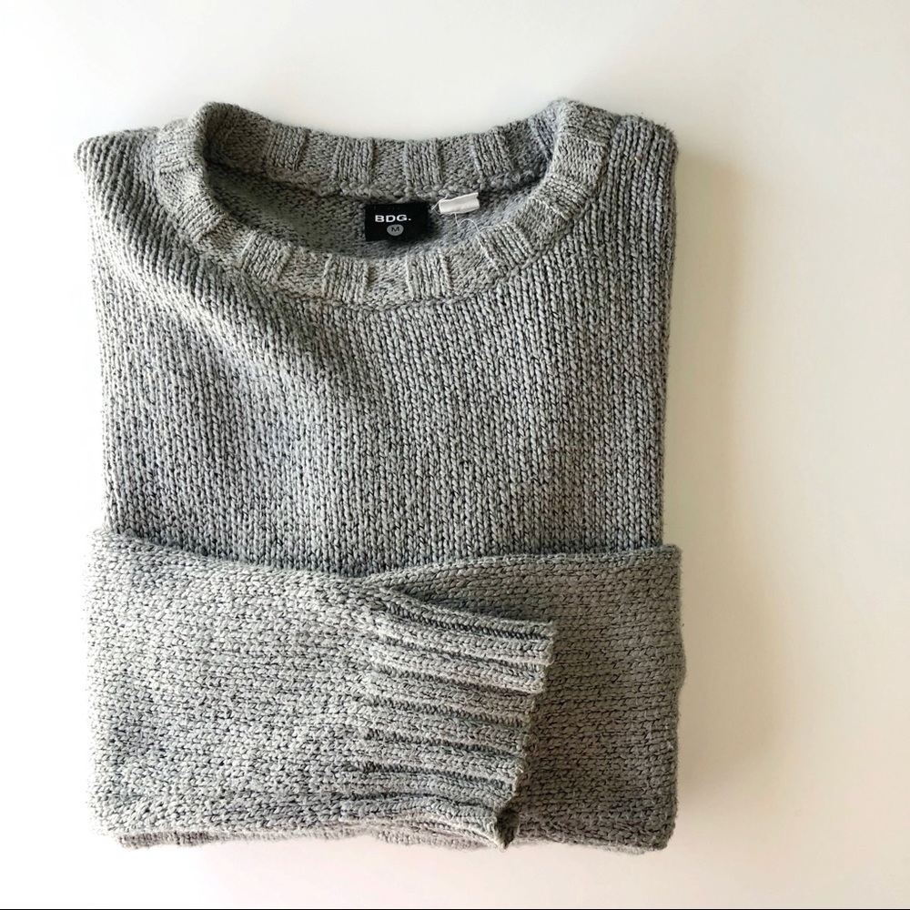 BDG | Gray Crew Neck Knit Soft & Cozy Sweater M